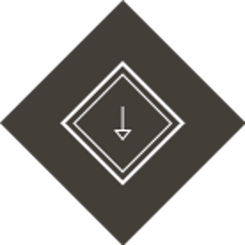 arrow white brown background