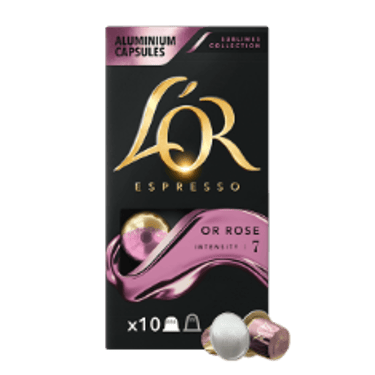 les espressos gourmets classiques or rose